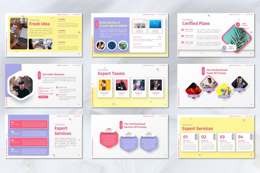 创意数字PPT模版 (PPTX)