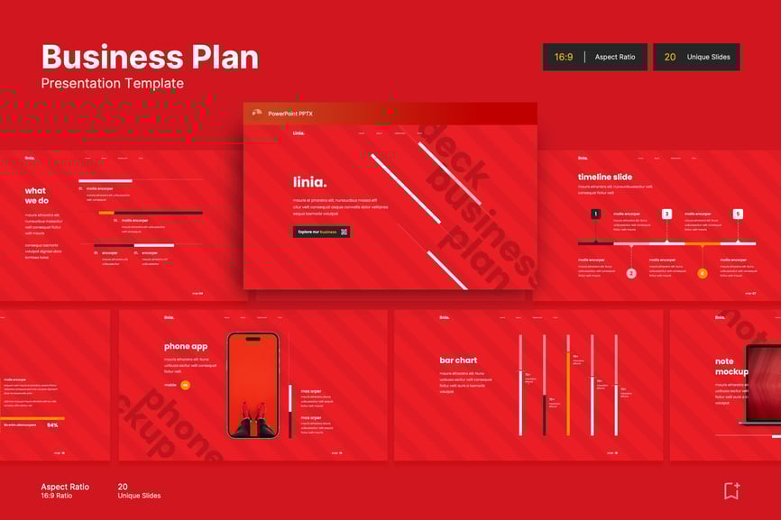 商业计划演示PPT模板 (PPTX)