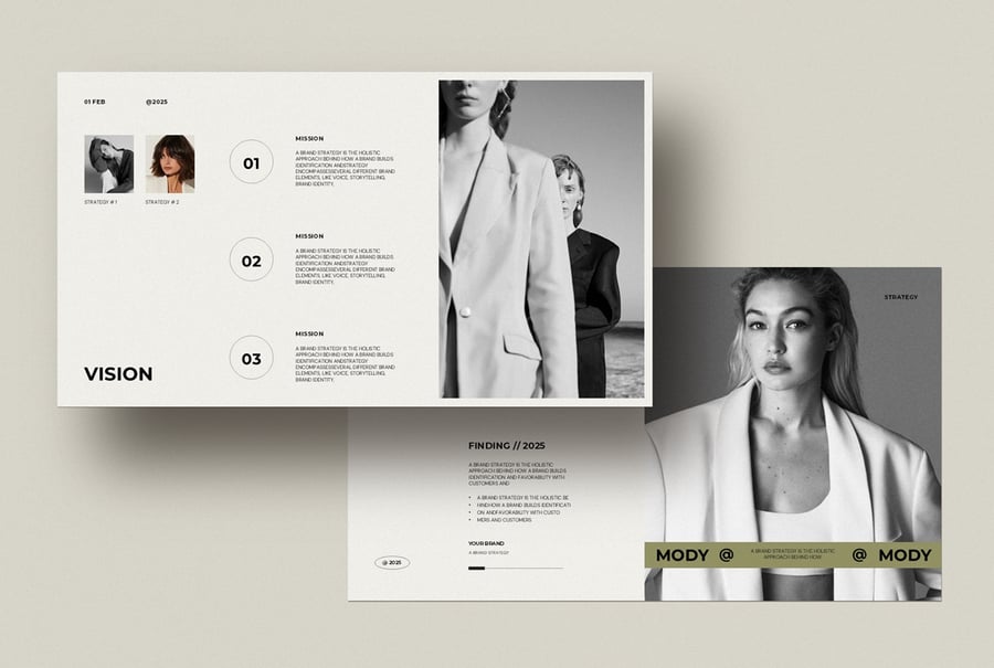 品牌战略演示模板PPT模板  (PPTX)