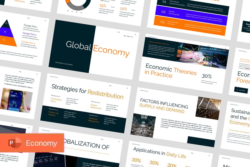经济趋势预测PPT模板 (PPTX)