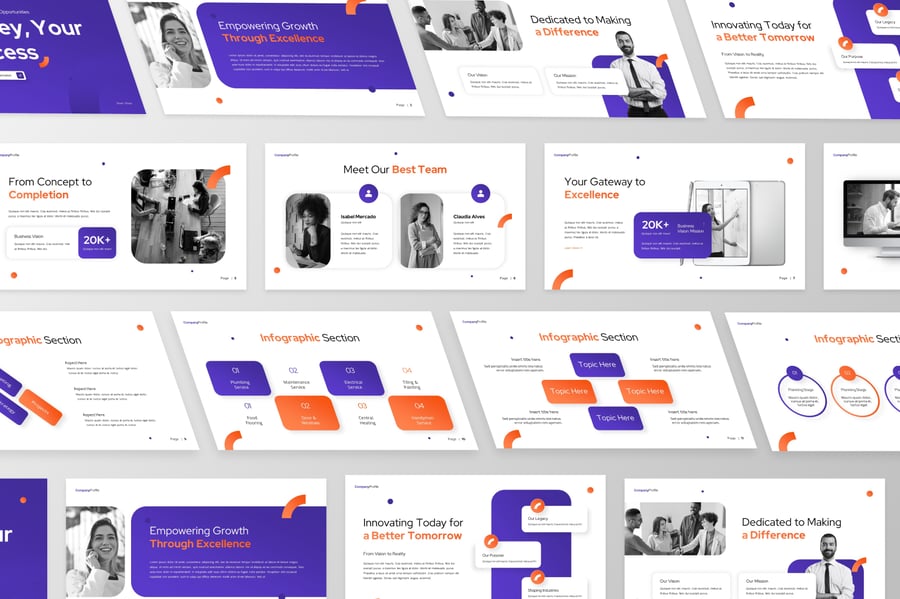 公司简介 PPT模板 (PPTX)