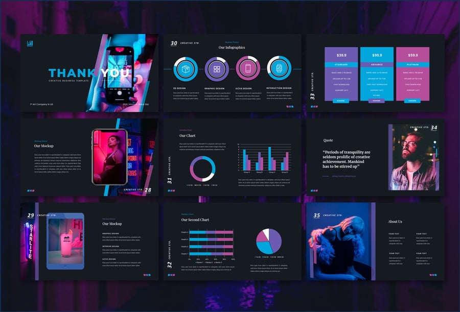 商业创意 PPT模板 (PPTX)