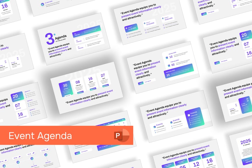 活动议程PPT模板 (PPTX)