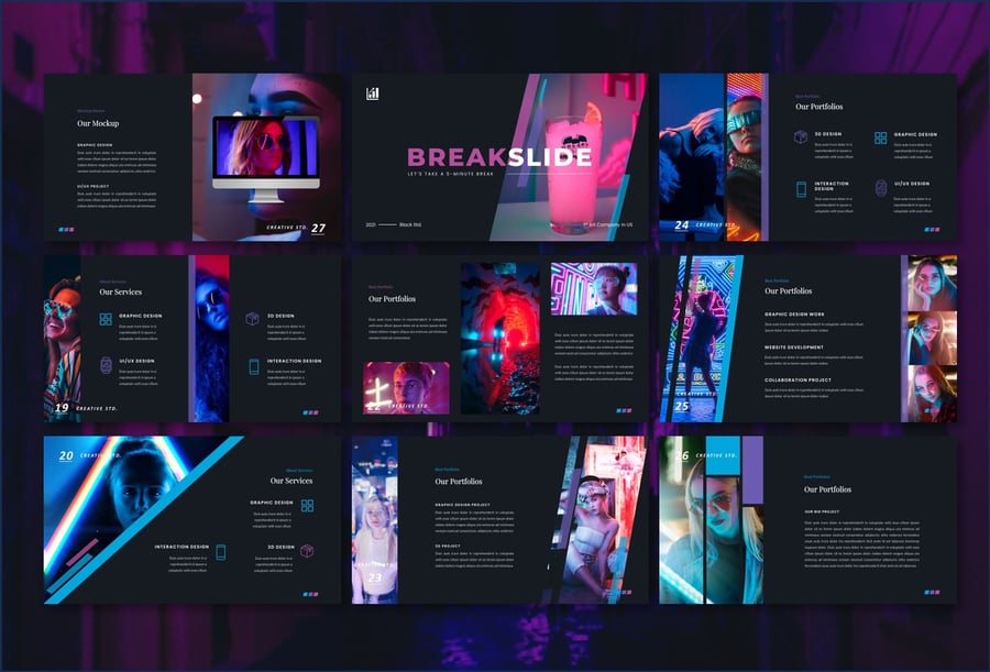 商业创意 PPT模板 (PPTX)