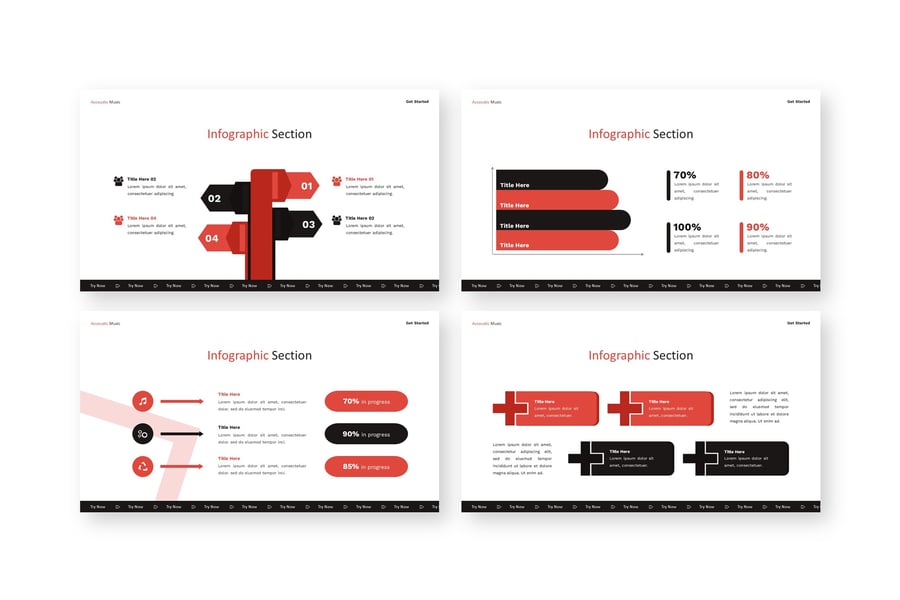 声学 – 音乐  PPT模板 (PPTX)