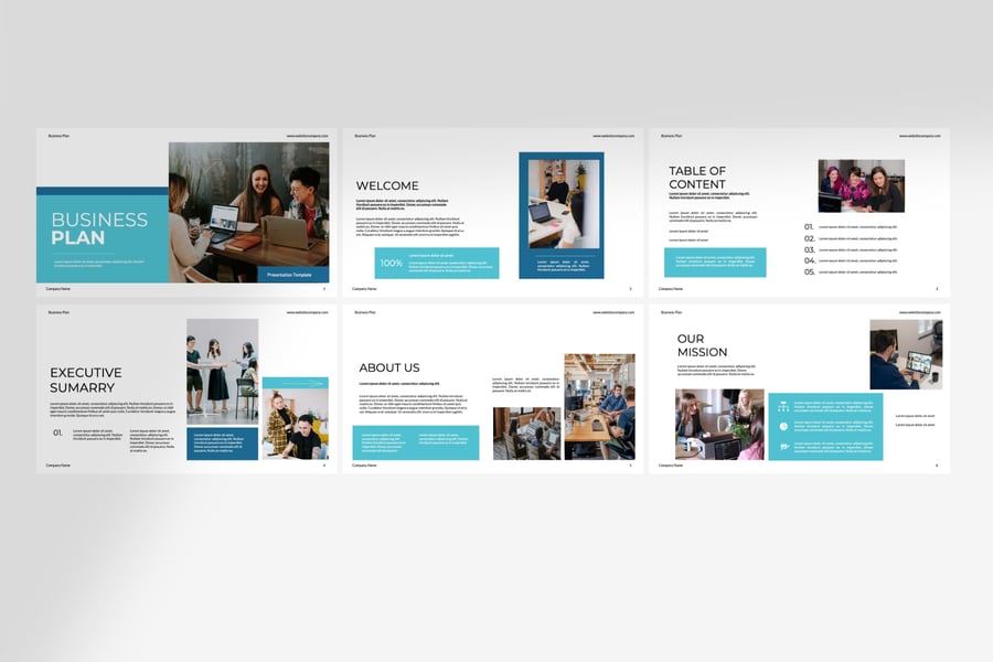 商业计划 PPT模板 (PPTX)
