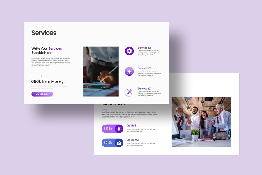 宣传材料  PPT模板 (PPTX)