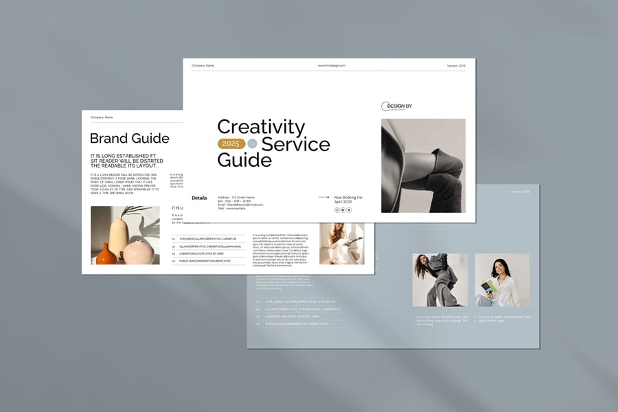 服务指南 PPT模板 (PPTX)