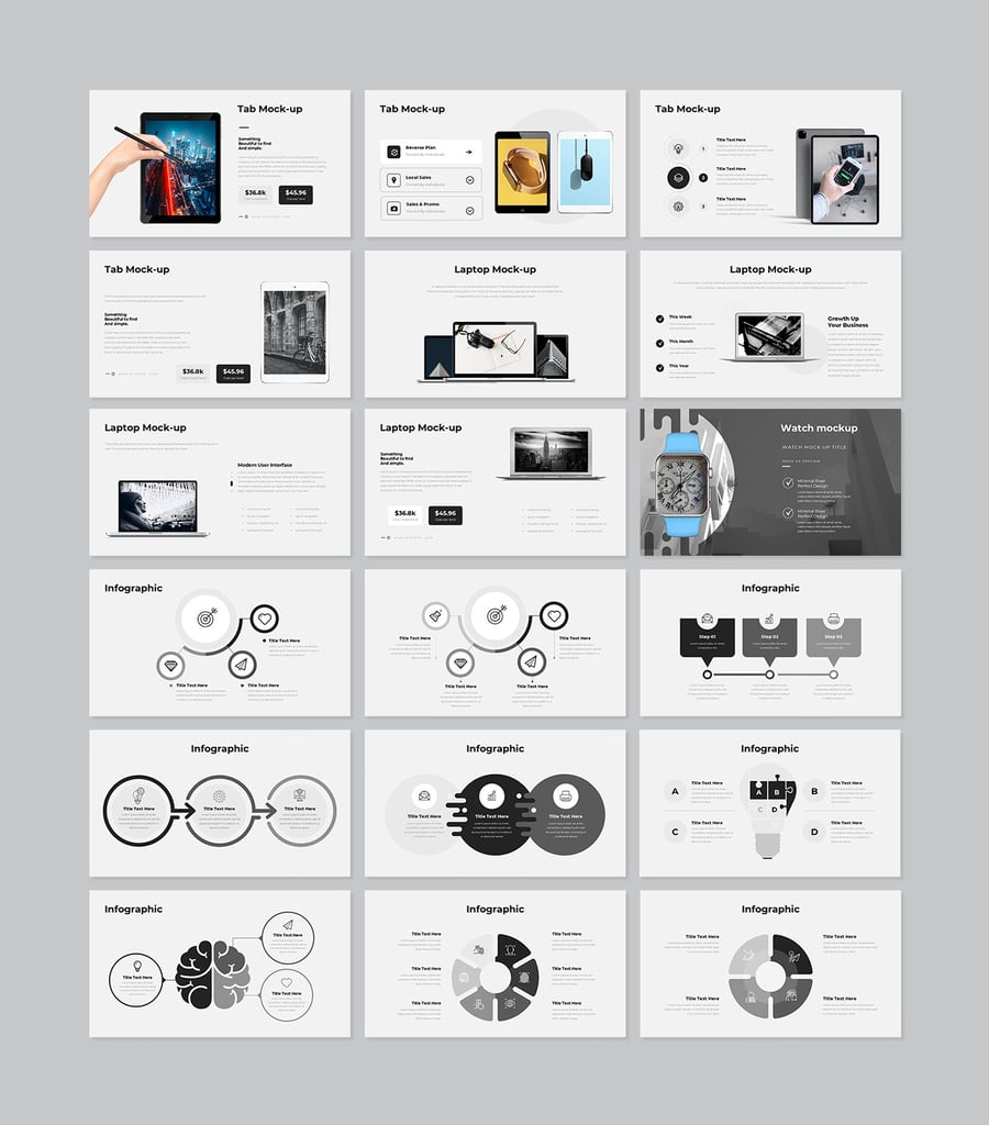 简约现代的极简主义 PPT模板 (PPTX)