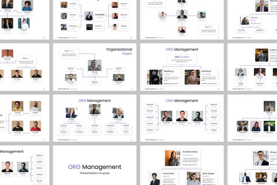 组织管理 PPT模板 (PPTX)