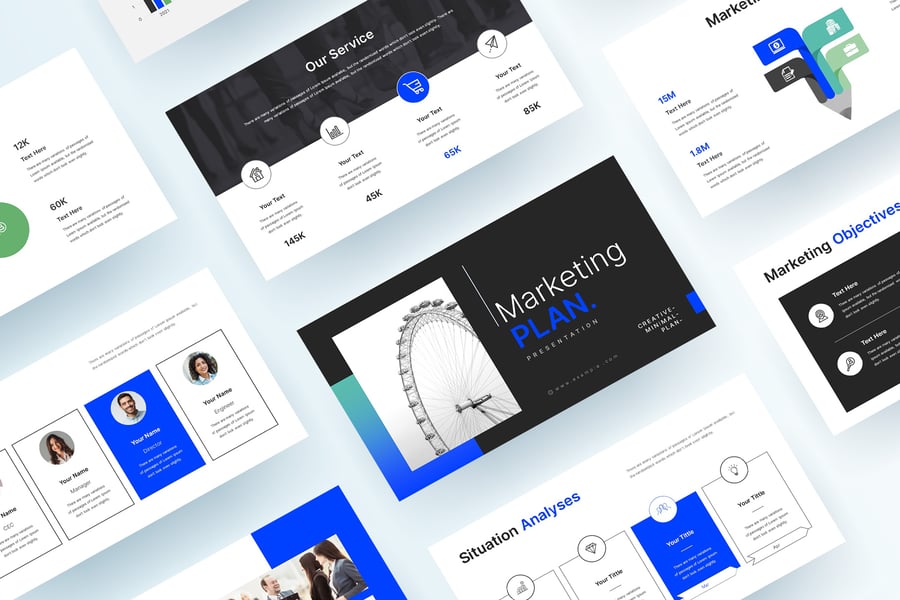 营销计划 PPT模板 (PPTX)