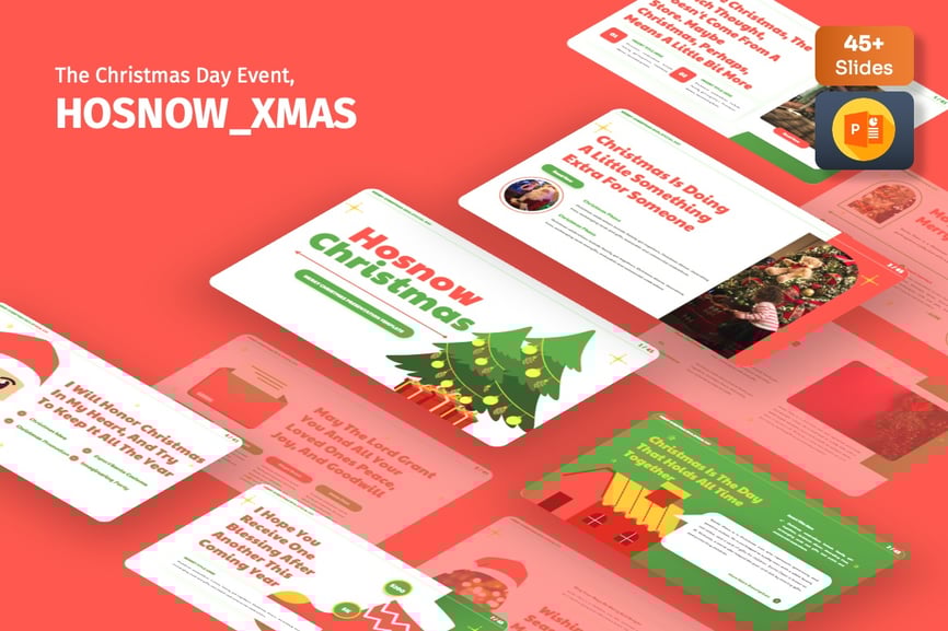 圣诞宣传PPT模板  (PPTX)