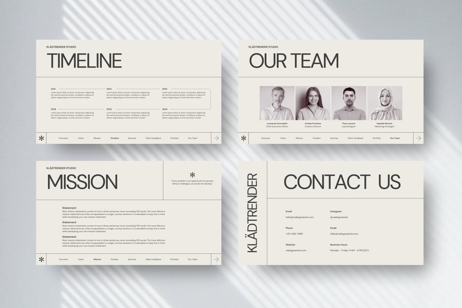 简约 幻灯片模板PPT模板 (PPTX)