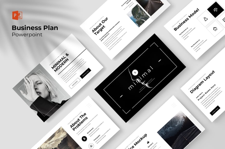 极简主义设计风格PPT模板  (PPTX)