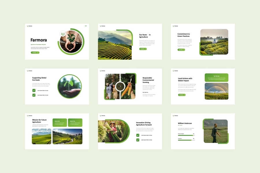 农业项目介绍PPT模板  (PPTX)