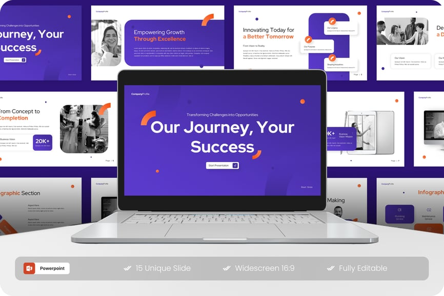 公司简介 PPT模板 (PPTX)