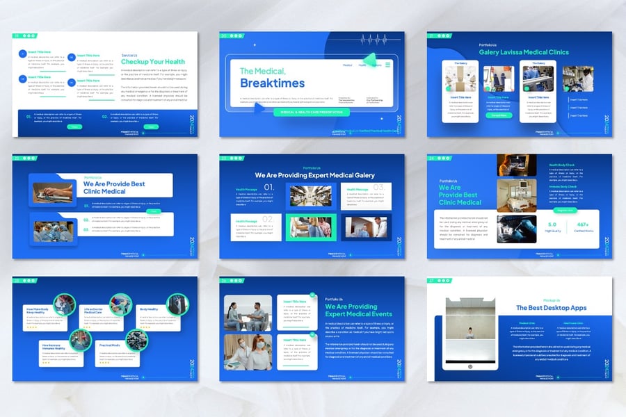 医疗与保健 PPT模板 (PPTX)