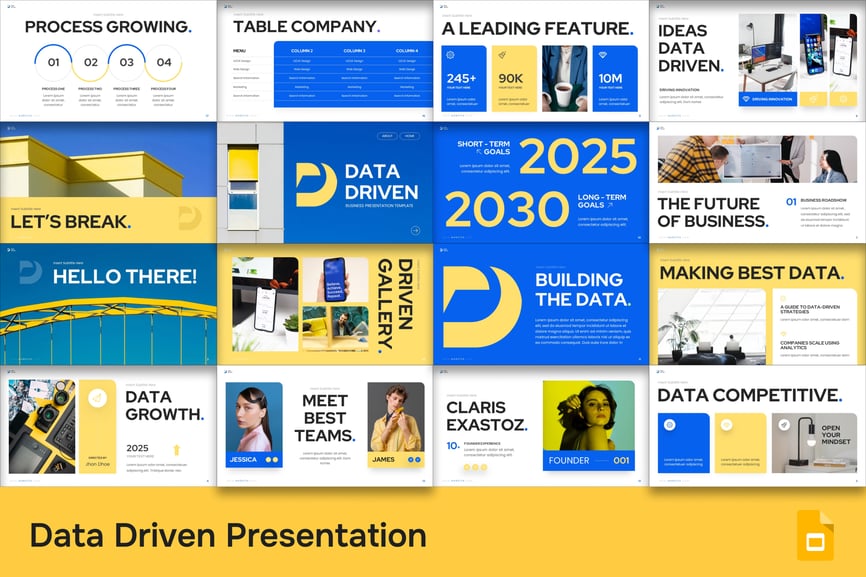 数据驱动视觉PPT模板 (PPTX)