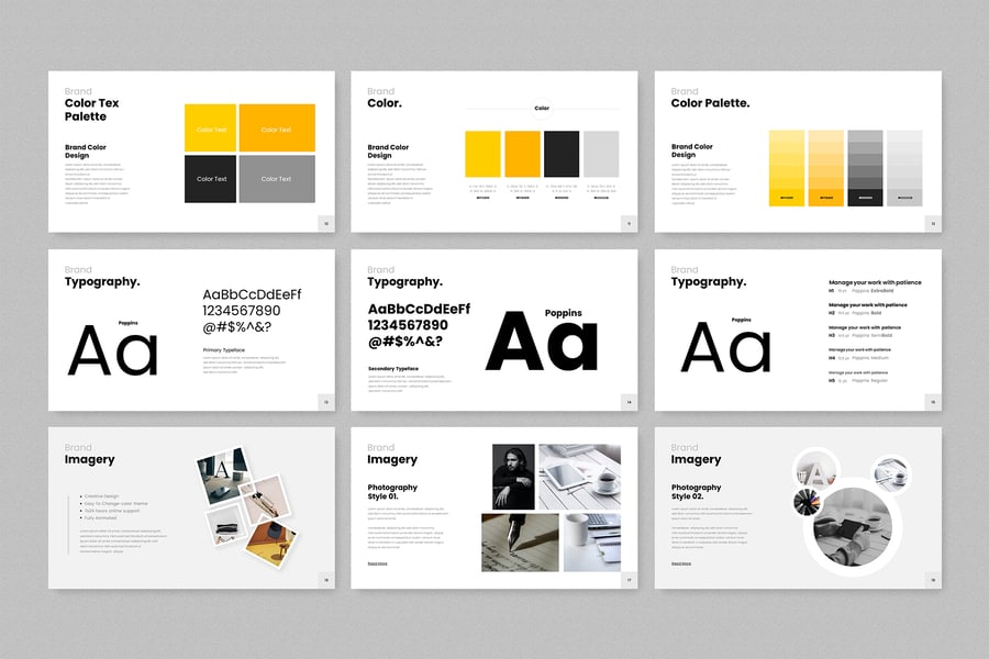 品牌指南PPT模板 (PPTX)