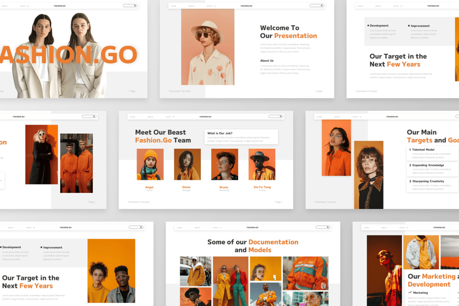 时尚项目PPT模版 (PPTX)