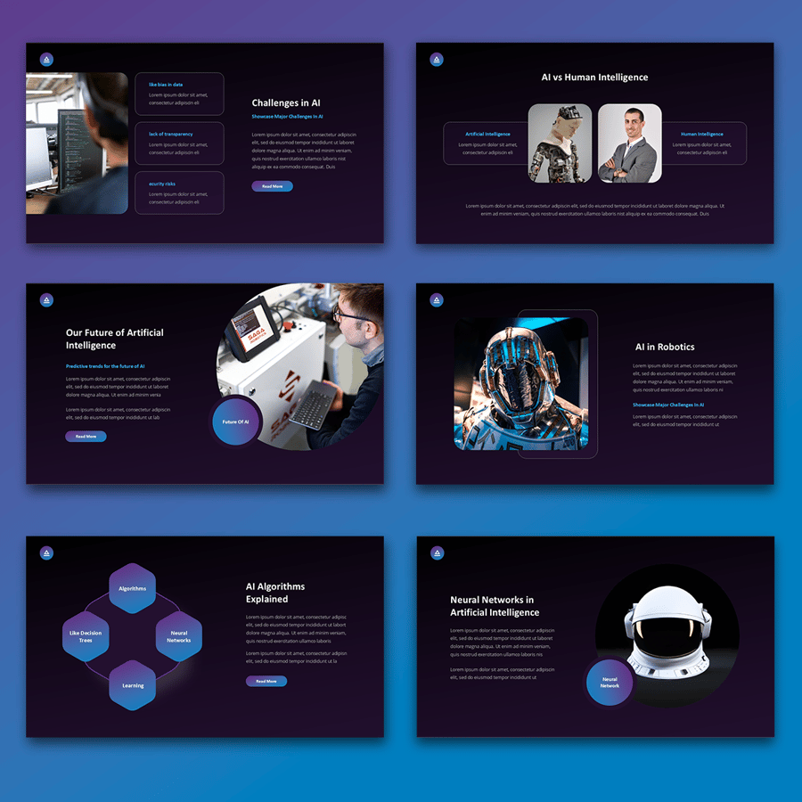 人工智能技术介绍PPT模板 (PPT)