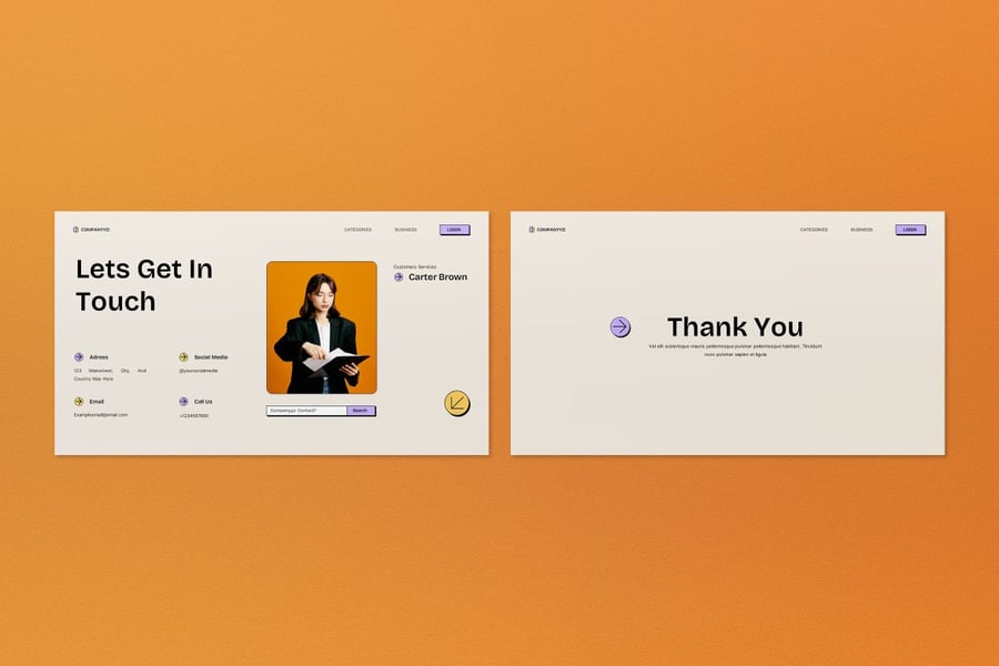 黄色新野蛮主义销售策略PPT模板 (PPT)