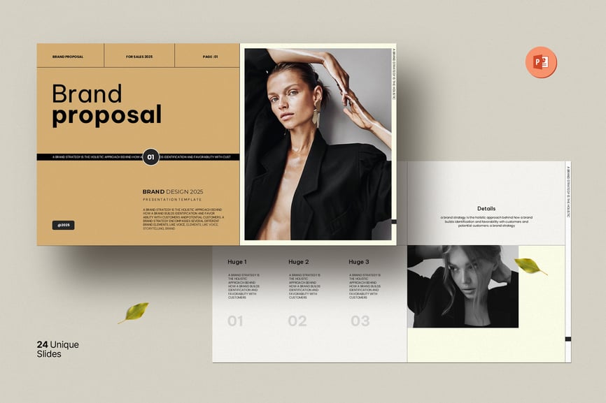 品牌提案演示PPT模板  (PPTX)