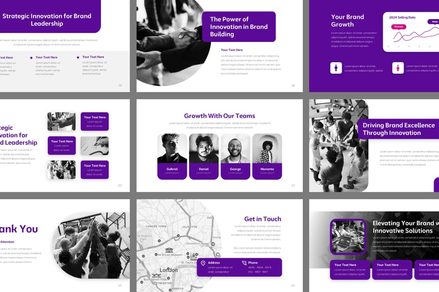 宣传材料PPT模板 (PPTX)