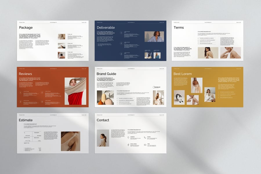 服务指南 PPT模板 (PPTX)