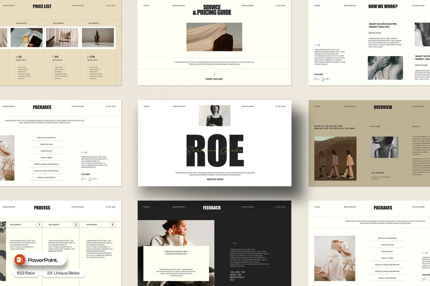 服务指南PPT模板 (PPTX)