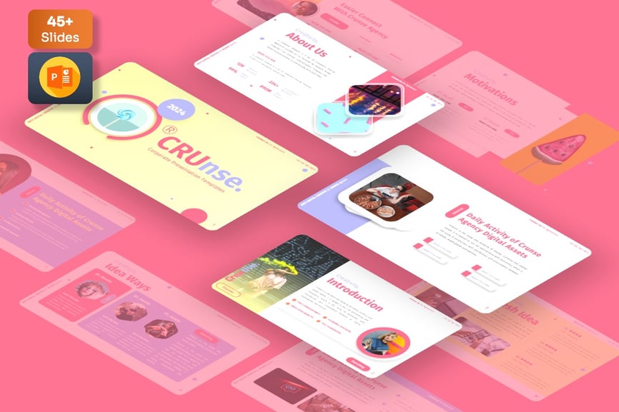 创意数字PPT模版 (PPTX)