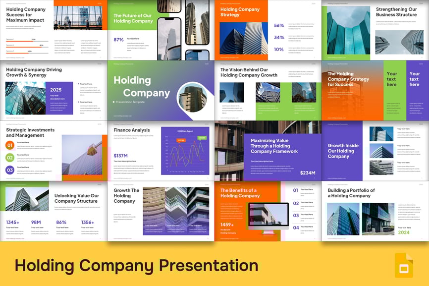 控股公司介绍PPT模板 (PPTX)