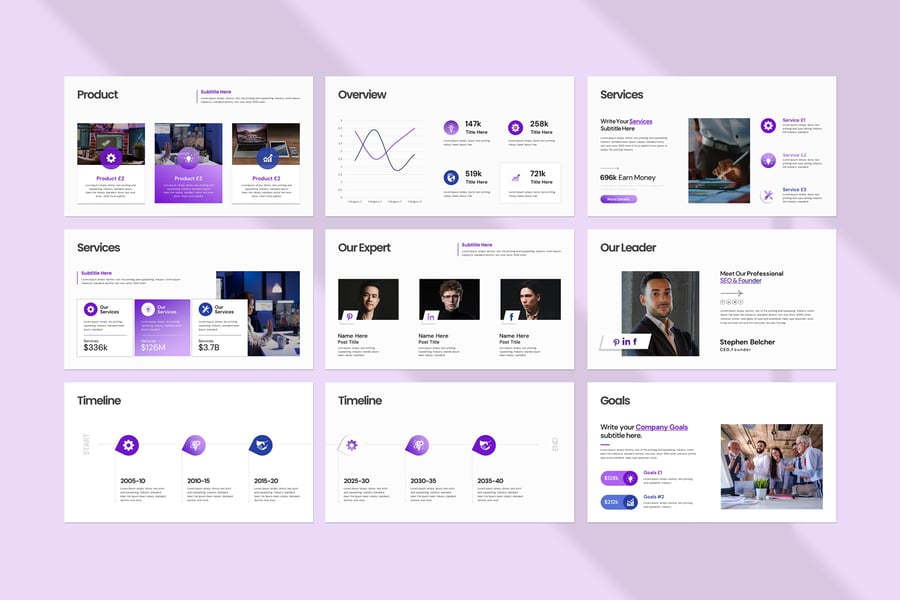 宣传材料  PPT模板 (PPTX)