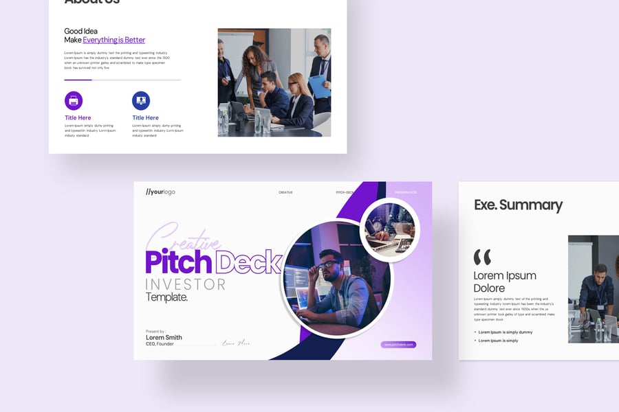 宣传材料  PPT模板 (PPTX)