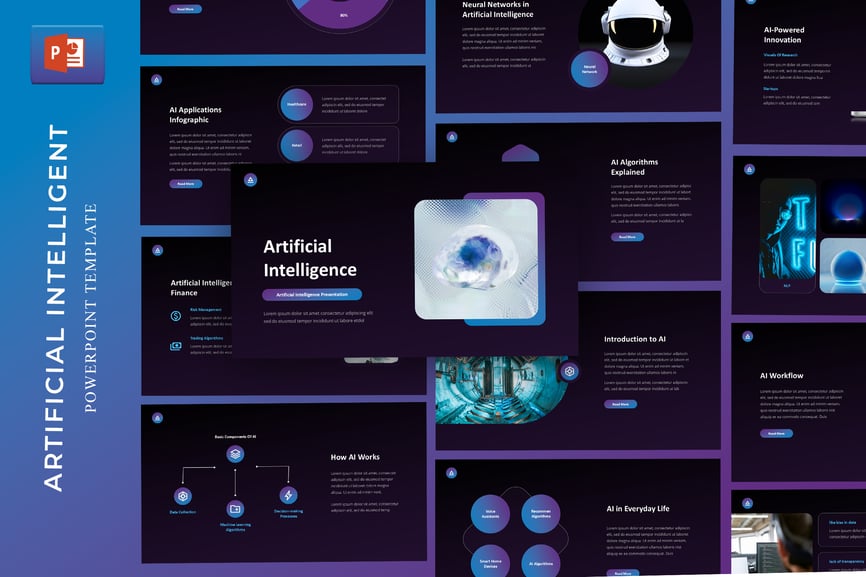 人工智能技术介绍PPT模板 (PPT)