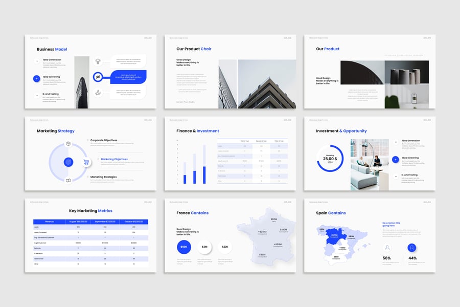 房地产演示模板PPT模板 (PPTX)