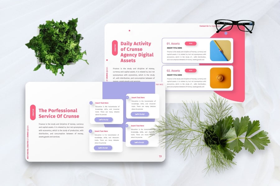 创意数字PPT模版 (PPTX)