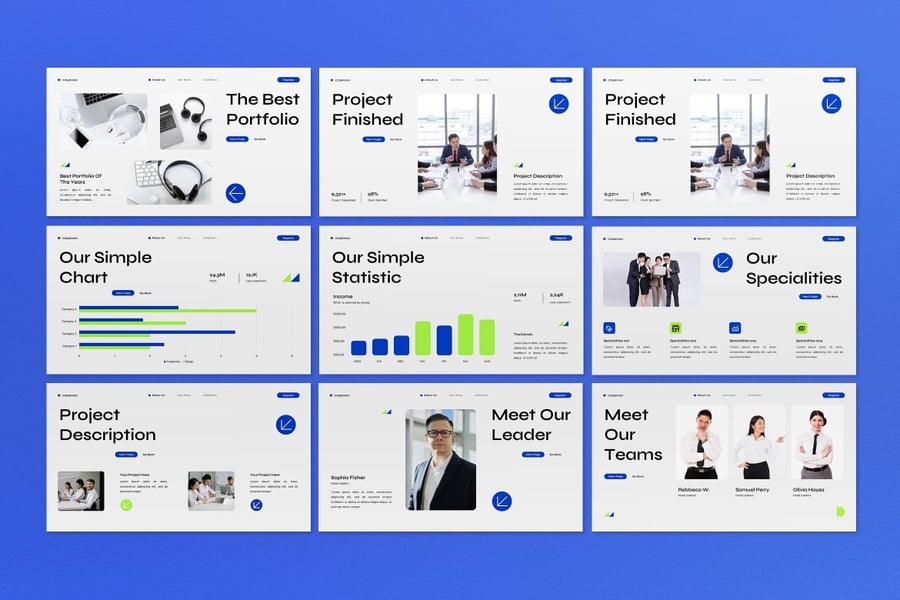 绿色现代创意商业PPT模板 (PPT)