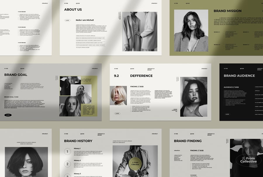 品牌战略演示模板PPT模板  (PPTX)