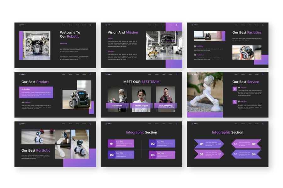 技术介绍 PPT模板 (PPTX)