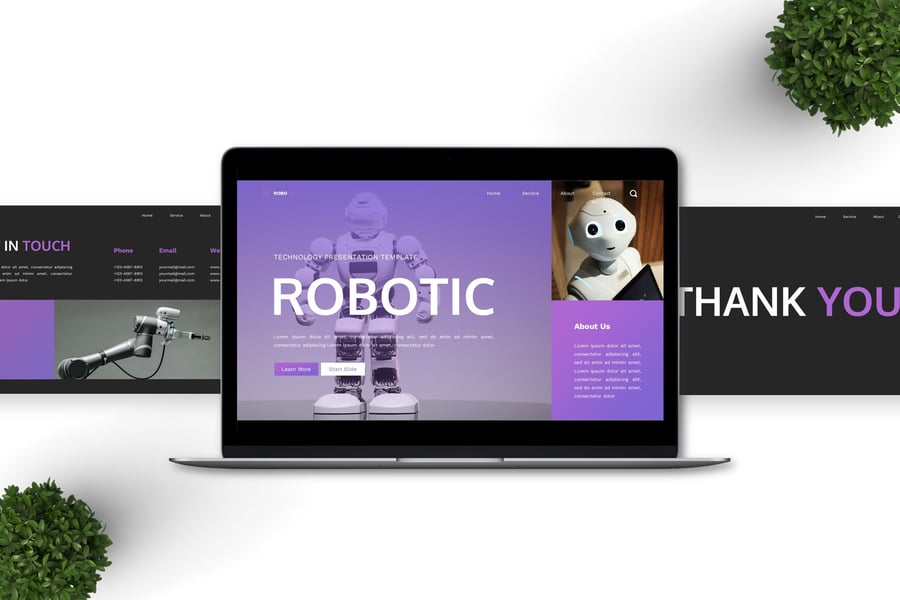 技术介绍 PPT模板 (PPTX)