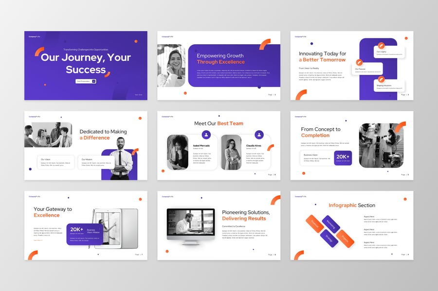 公司简介 PPT模板 (PPTX)