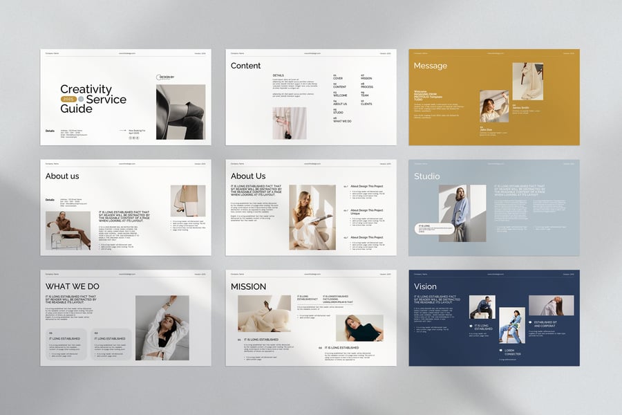 服务指南 PPT模板 (PPTX)