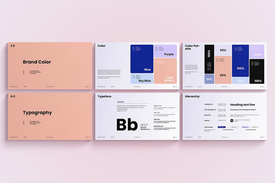 品牌指南 PPT模板  (PPTX)