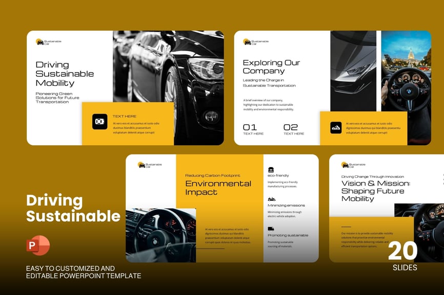 推动可持续发展PPT模版 (PPTX)