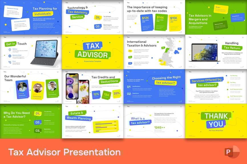 税务顾问 PPT模板 (PPTX)