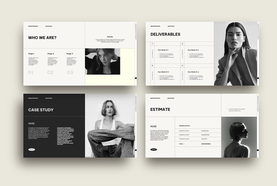 品牌提案演示PPT模板  (PPTX)