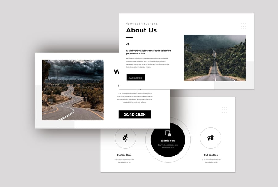 极简主义设计风格PPT模板  (PPTX)