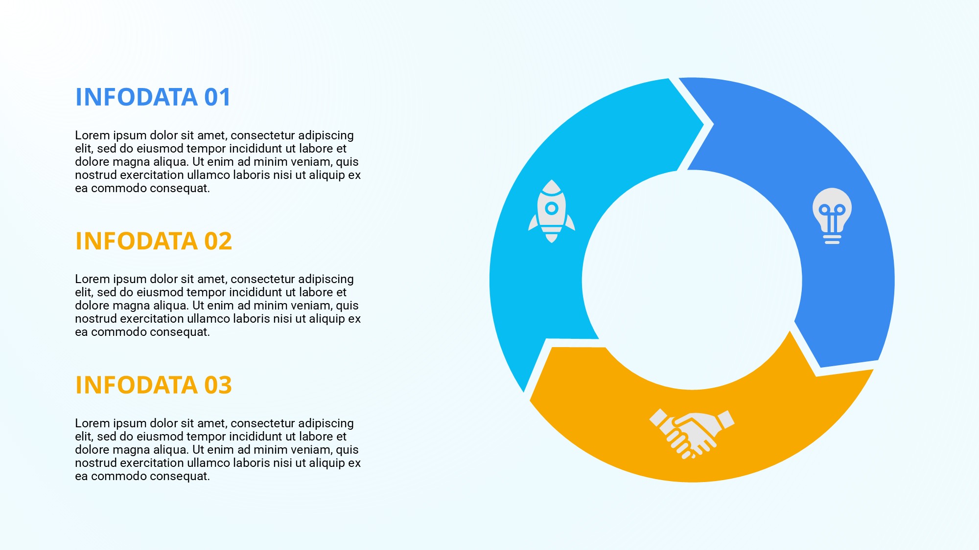 箭头信息图示PPT模板