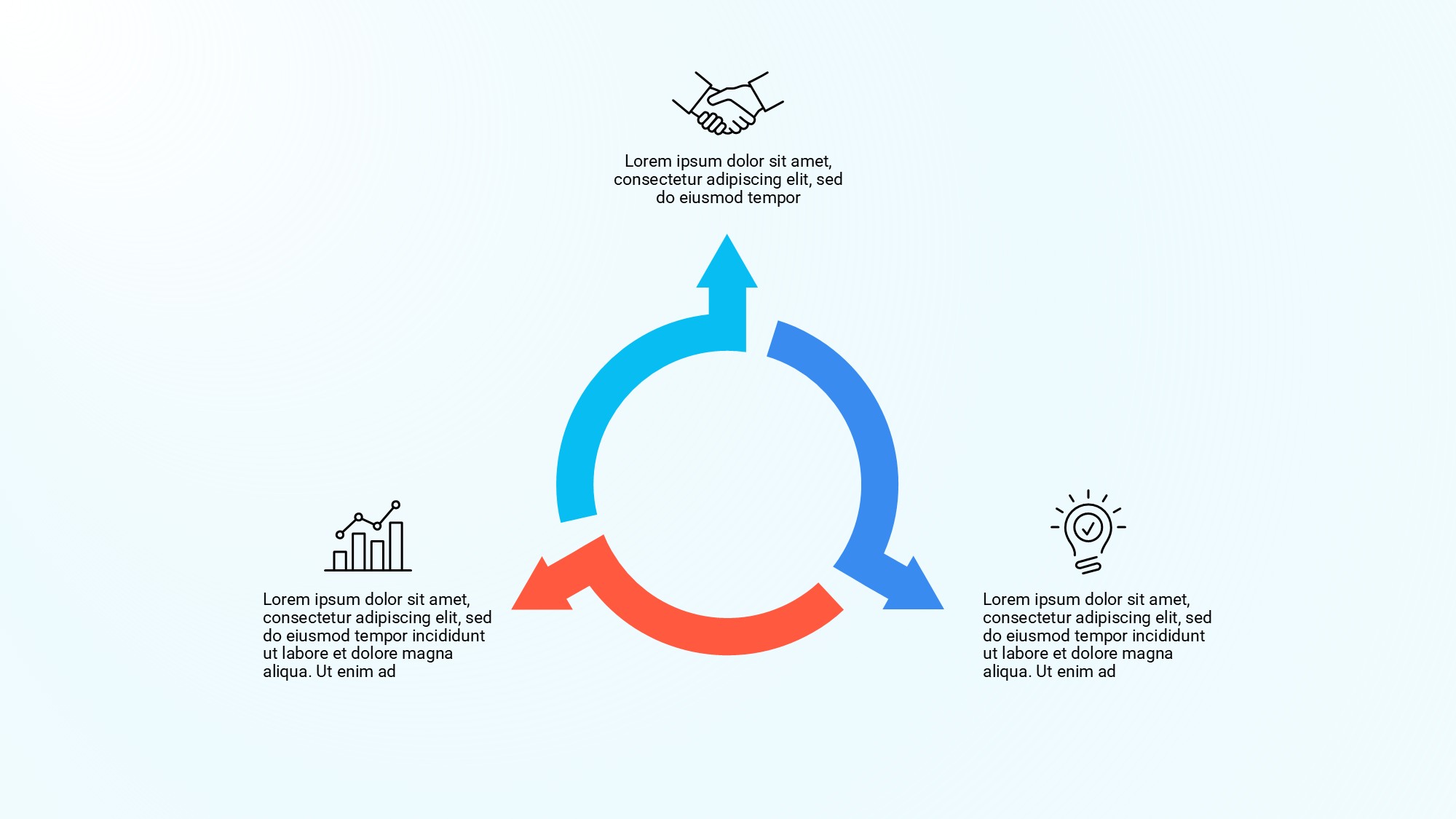 箭头信息图示PPT模板